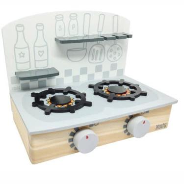 Imagem de Cooktop Infantil em Madeira Fogão de Brinquedo - Newart