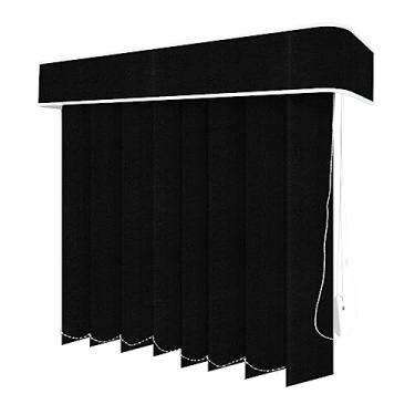 Imagem de Persiana Vertical Preta - 2,20m Larg X 1,50m Alt - Tecido Blackout - Persianet