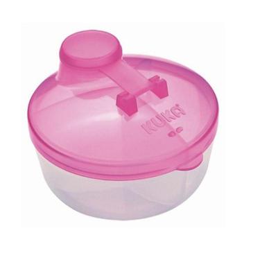 Imagem de Porta Leite em Pó Kuka 3 divisórias - Rosa 