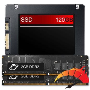 Imagem de Kit Upgrade De Alto Desempenho - Ssd 240Gb + 4Gb Ram Ddr2