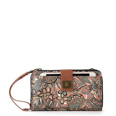 Imagem de Sakroots Bolsa transversal grande de lona para smartphone, Sienna Spirit Desert