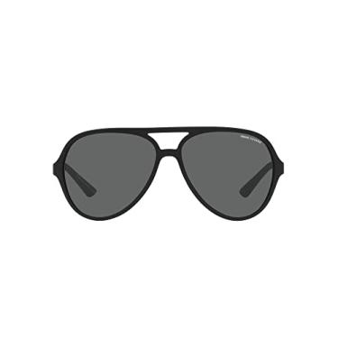 Imagem de Armani Exchange Óculos de sol masculinos Ax4133s, Preto fosco/cinza escuro, 60 mm
