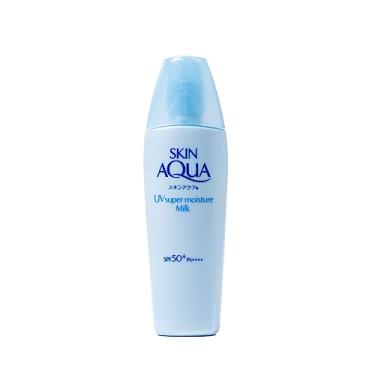 Imagem de SKIN AQUA® Super Moisture Milk 40g - Protetor Solar Facial sem cor FPS50 com Ácido Hial...