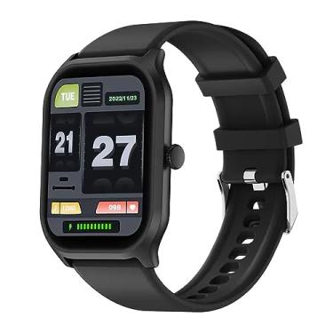 Imagem de QCYDOBRASIL Smartwatch Zl77 Bluetooth 5.2 Tela 2 polegadas Preto Ratreador de Fitness Notificações Inteligentes Compatível Android Ios - no Brasil