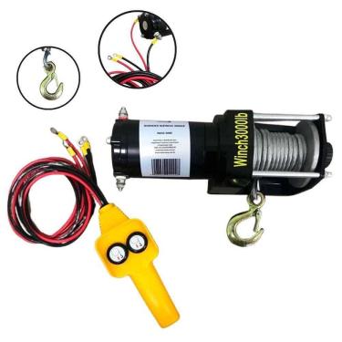 Imagem de Guincho Elétrico com Cabo 6m 3000LBS 1361kg IMPORTWAY