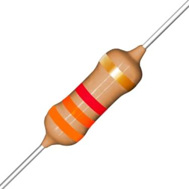 Imagem de Resistor 3K3-1/4W-5% Kit com 100 Unidades - Para Eletrônica