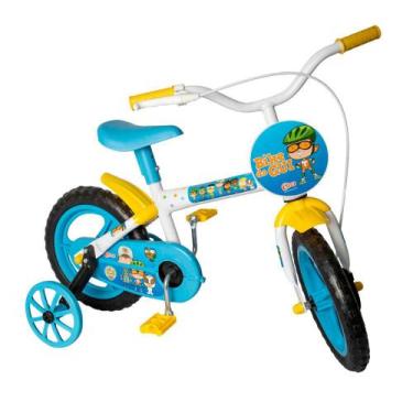 Imagem de Bicicleta Infantil Clubinho Aro 12 Azul E Amarelo Styll Kids - Styll B