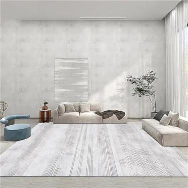 Imagem de Tapete cinza puro para sala de estar, mesa de centro, tapete de cabeceira para quarto, corredor, antiderrapante, área decorativa para casa, 19,180 x 280 cm, 71 x 110 pol.