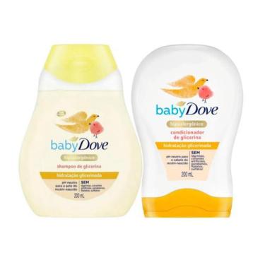 Imagem de Shampoo E Condicionador Dove Baby Hidratação Glicerinado 200ml