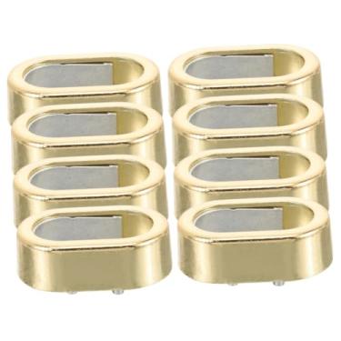 Imagem de Gadpiparty 8 Peças porta roupas cabide multifuncional prendedor de lençol de cama mobília flanges de suportes de haste suporte de haste de cortina haste de cortina de chuveiro luz brilhante