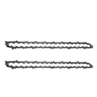 Imagem de Motosserra elétrica de 10 polegadas com 39 elos de acionamento, serra de corrente de substituição e guias de barra, corrente sobressalente de serra de poda para peças de acessórios de ferramentas de