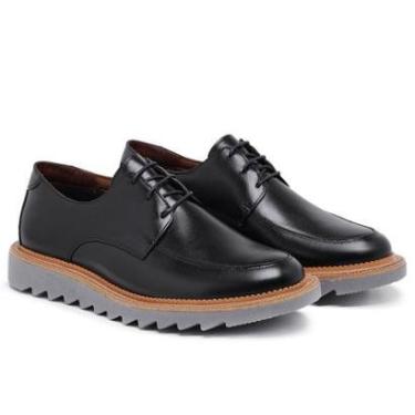 Imagem de Sapato Masculino Oxford Derby Tratorado Couro Premium 017-Masculino