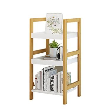 Imagem de HB1 Prateleira de canto com várias camadas, prateleira de livros, prateleira de madeira, prateleira de banheiro, máquina de lavar independente, prateleira de vaso sanitário para casa, cozinha,