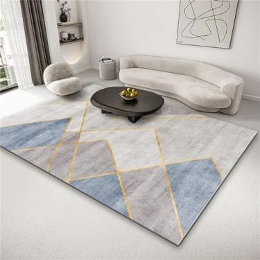 Imagem de Cobertor lateral para cama e quarto, tapete para chão de escritório, sala de estar, mesa de chá geométrica, almofada para pés, geometria, 7,50cm x 80cm