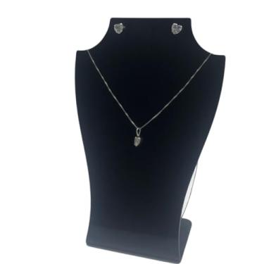 Imagem de Expositor de Brinco Colar Bijuterias em Acrílico Preto