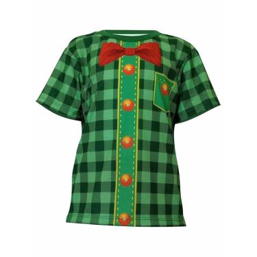 Imagem de Camiseta Infantil Estampada Festa Junina Verde