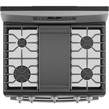 Imagem de FireFly Home Protetor superior de fogão para fogão a gás General Electric GE, ajuste personalizado ultra fino reutilizável queimador respingo protetor protetor protetor em prata - JGBS86SPSS