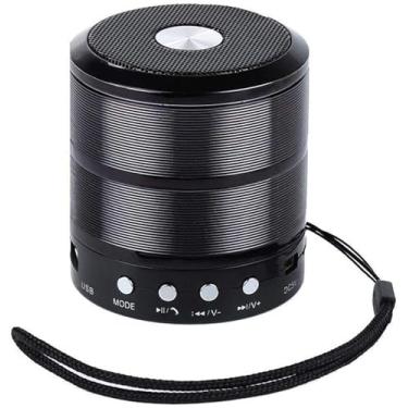 Imagem de Caixinha de Som Usb Portátil Com Bluetooth Entrada P2 Preto Mini Rádio Cor Preto