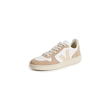 Imagem de Veja Tênis masculino de malha V 10 B, Extra Branco/Sable/Sahara, 44