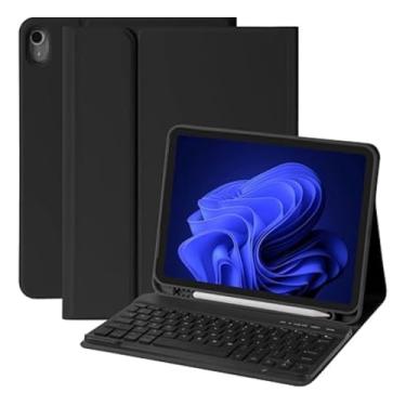 Imagem de Capa Com Teclado Wifi Slim Ergonômico P/Samsung Galaxy Tab (Preto, S7/S8/S9/S9FE 11")