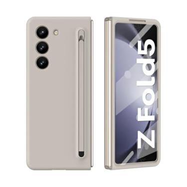 Imagem de Dobradiça caso para samsung galaxy z fold 5 4 3 2 líquido fosco protetor de tela cheia capa dobrável 4 caneta, a3, para galaxy z fold 2