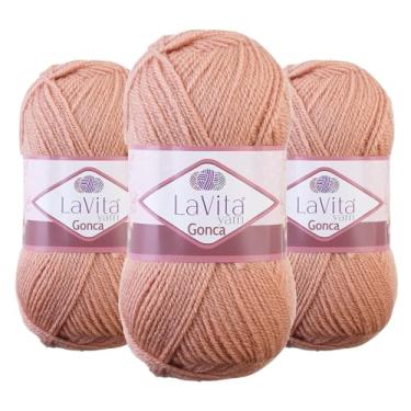 Imagem de Fio Lavita Gonca Snuggle para crochê e tricô, 984 metros – Pacote com 3 | Macio, fofo para projetos de bebê, brinquedos e cobertores | 100 g de fio grosso para crochê e conforto acolchoado