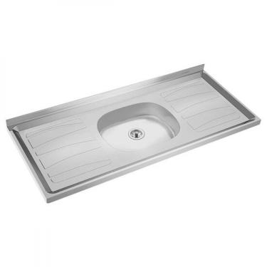 Imagem de Pia de Cozinha N4-110 120cm Inox Acompanha Válvula Ghel Plus - Inox