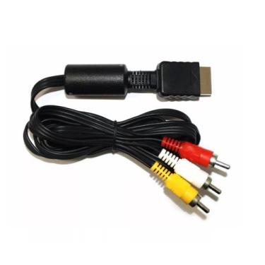 Imagem de Cabo Av Audio/Vídeo Rca Para Playstation Ps3 Ps2 Ps1 Rca - Vil