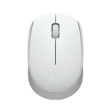 Imagem de Mouse sem fio Logitech M170 com Design Ambidestro Compacto, Conexão USB e Pilha Inclusa - Branco