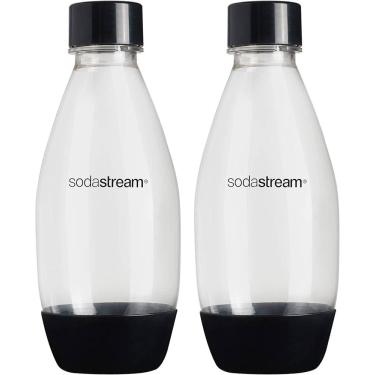 Imagem de Conjunto de 2 Garrafas Plásticas 500ml SodaStream Preta