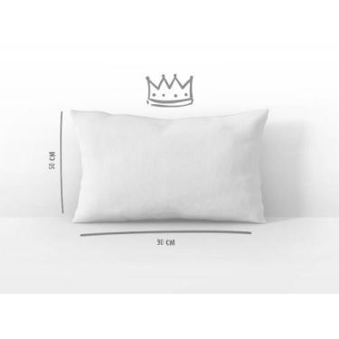 Imagem de Fronha Avulsa Travesseiro King 50x90 Cm Malha Branca Arrumadinho Enxov