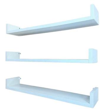 Imagem de Kit 2 Nichos Para Cozinha Modelo U Prateleira Mdf Reta - Arte Cedro