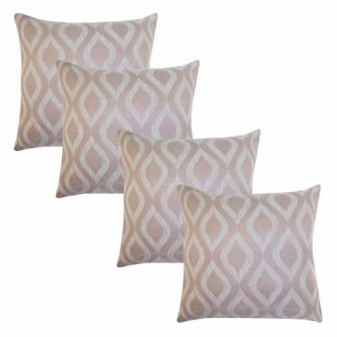Imagem de Kit 04 Capas de Almofada em Jacquard/Linho Prisma 45cm x 45cm - Paulo 