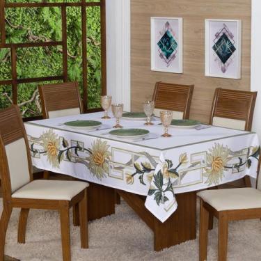Imagem de Toalha Mesa Quadrada - 4 Lugares 1,50x1,50 Decorativa Floribela - NALU