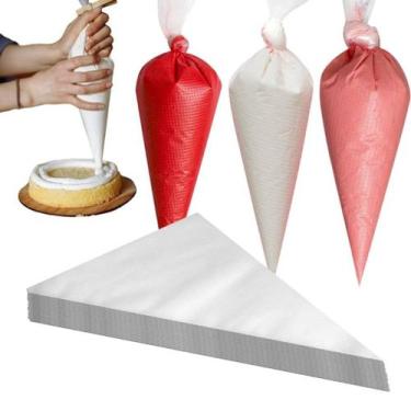 Imagem de Saco/Manga de Confeitar Descartável Pequeno 28cm 100 unidades Resisten