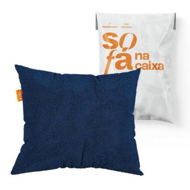 Imagem de Almofada em Bouclé com Estofamento em Fibra Siliconada - Sofá na Caixa