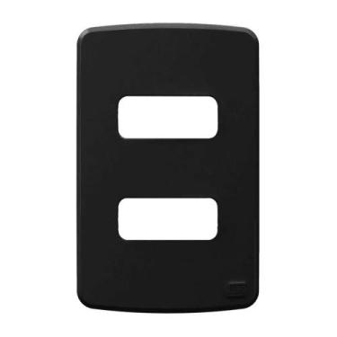 Imagem de Placa 4x2 2 posições preto compose - weg