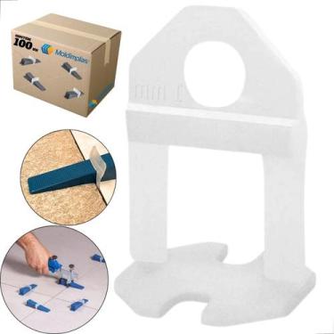 Imagem de Kit 100 Espaçador Nivelador Para Porcelanato E Piso O Melhor - Moldimp