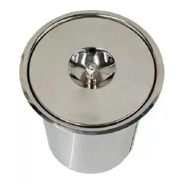 Imagem de Lixeira De Embutir 05 Litros Inox Pias Bancadas Mármores - Onixlimp