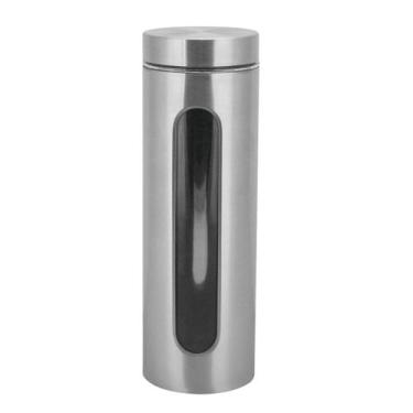 Imagem de Pote Para Mantimentos Inox E Vidro Com Visor 1750ml - Wincy