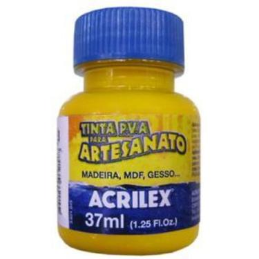 Imagem de Tinta Pva Plástica 37ml Amarelo Ouro 505 Acrilex - 1