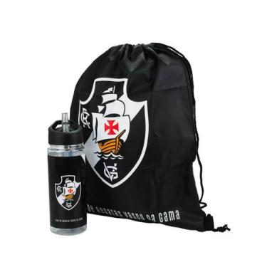 Imagem de Garrafa Plástico 450ml Com Mochila Tipo saco - Vasco - Mileno