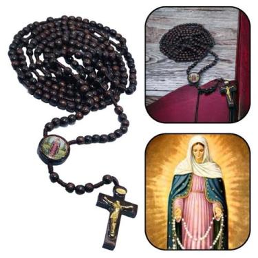 Imagem de Terço Rosário Completo 4 Terços Nossa Senhora das Lágrimas e Jesus Man