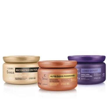 Imagem de Combo Siàge Cronograma Capilar para Fios Loiros (3 itens) - Eudora Siá