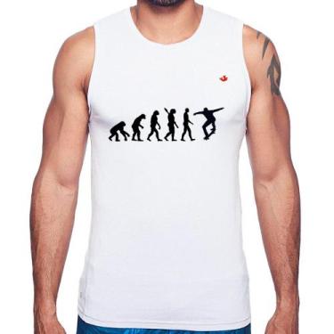 Imagem de Regata Evolução do Skatista - Foca na Moda, Branco, GGG