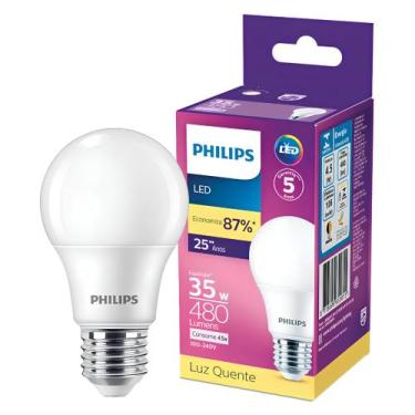 Imagem de Lampada Led Bulbo 4,5W 480Lm 180 Bivolt E27 Philips