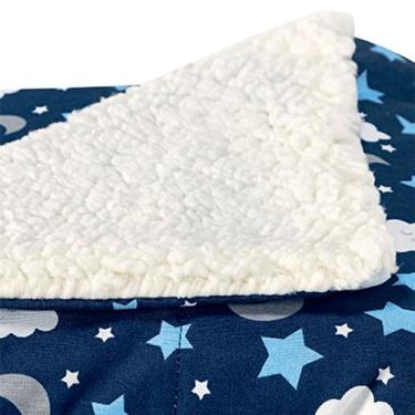 Imagem de coberdrom sherpinha para bebê  - estampas variadas - mateus, marinho