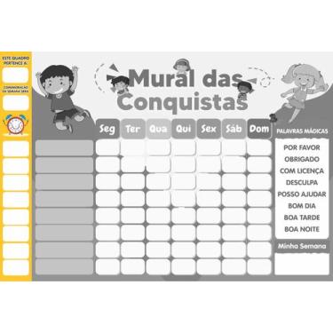 Imagem de Faixa de Horários do Mural das Conquistas - Home e Planner - Home & Pl