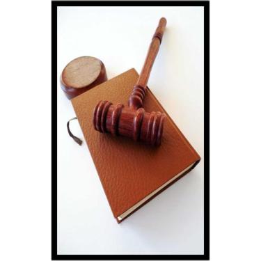 Imagem de Quadro Decorativo Direito Advogados Martelo Livro Lei Escritórios Quar