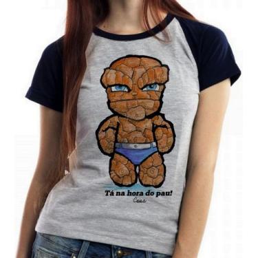 Imagem de Baby look blusa feminina ou Camiseta unissex Coisa Quarteto Fantástico